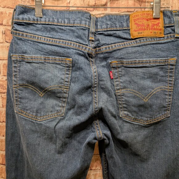 Levi's 514 Classic Blue Denim Jeans Size W32 L32 - Picture 9 of 15